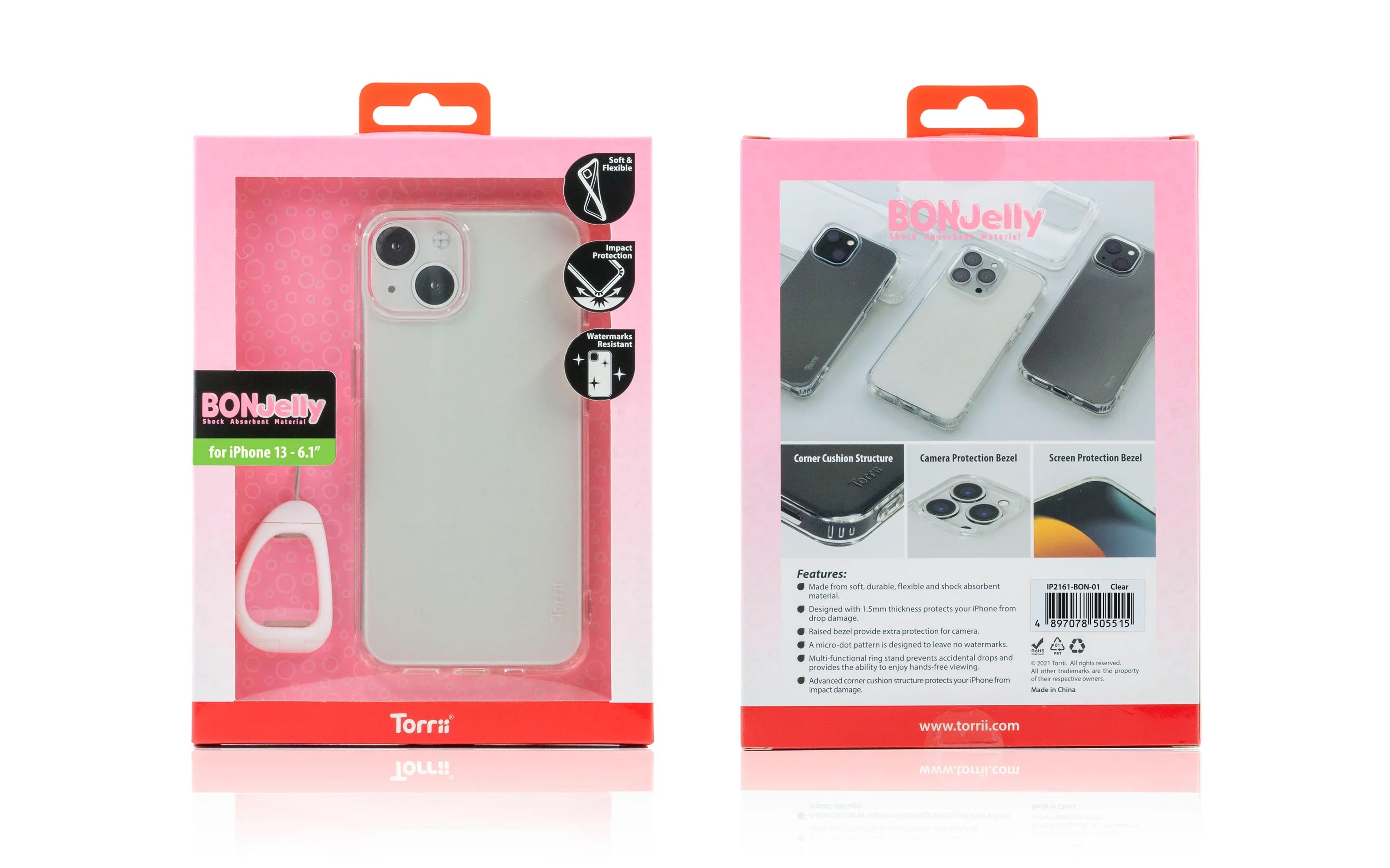 Torrii Bonjelly Case For iPhone 13 - Clear - Tashqila Torrii Bonjelly Case For iPhone 13 - Clear - Tashqila